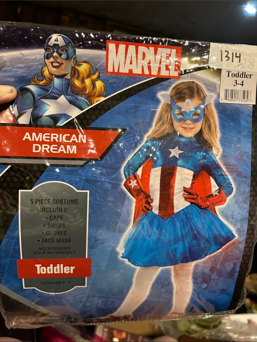 Marvel American Dream Captain America Toddler Costume - DRESS ONLY
